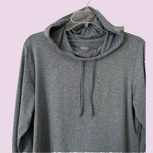 Reebok Fired Up Slim Hoodie – Black Heather – Size XL - Picture 2 of 7